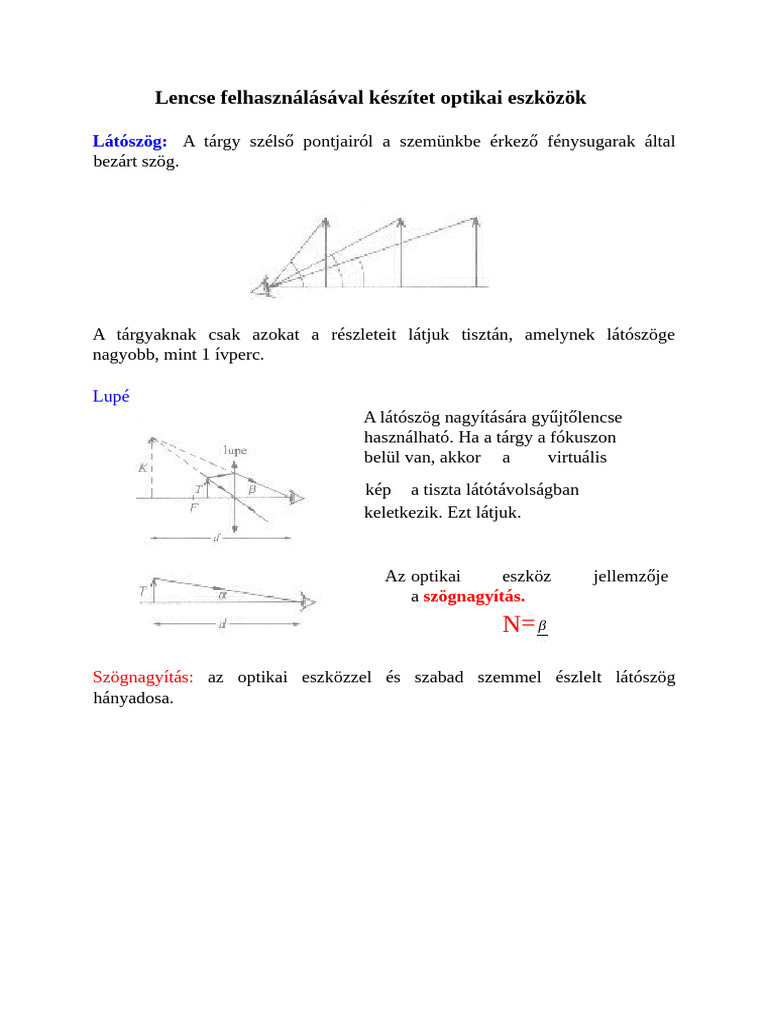 Optikai-Eszközök - Docx 2026 01 21 | PDF