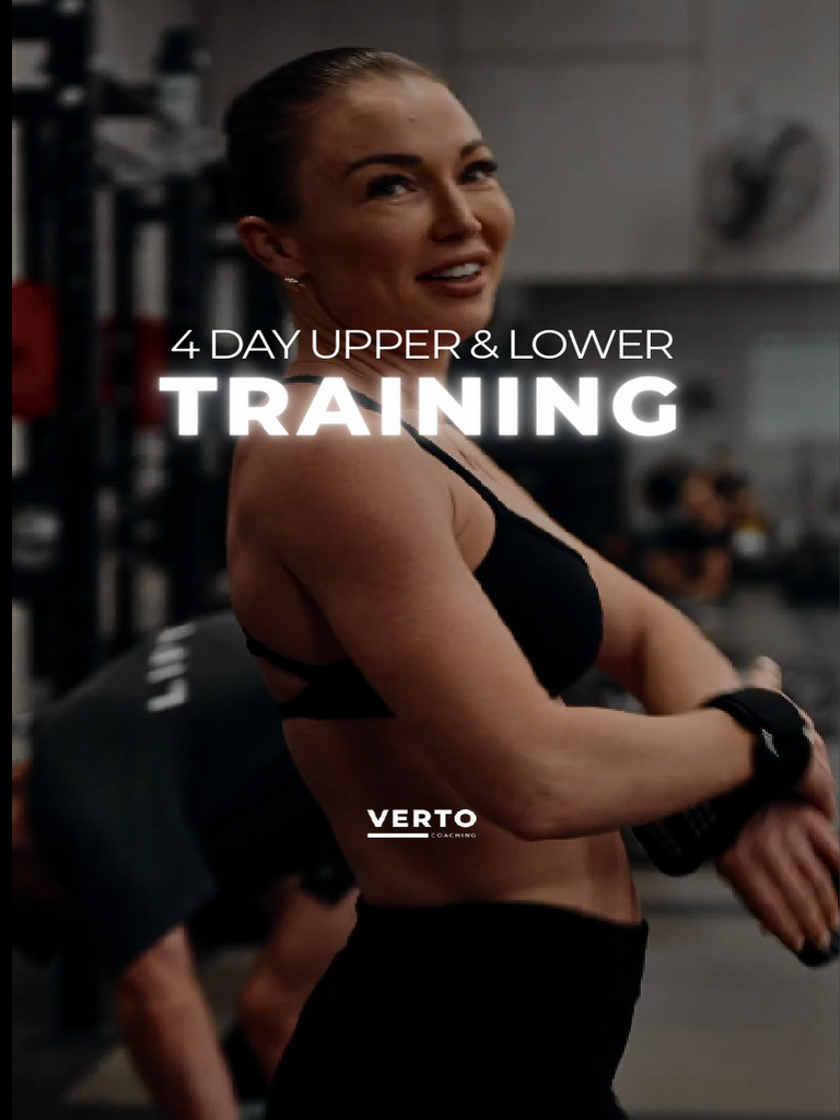 4 Day Upper & Lower Training - Chloe 2 | PDF