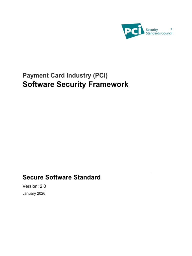 PCI Secure Software Standard v2.0 | PDF | Payment Card Industry Data ...