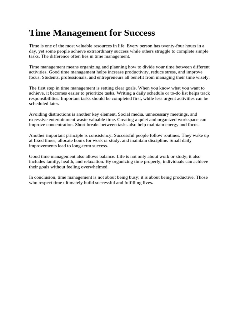 Time MGMGT | PDF