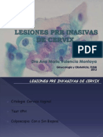 Manejo de Lesiones Pre Invasivas Cervix