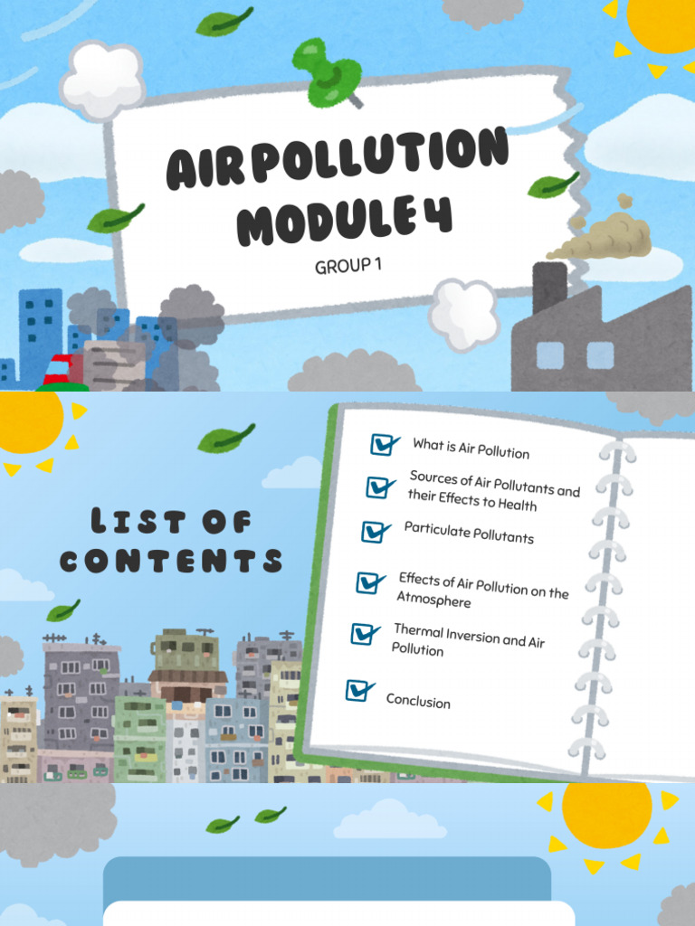 Air Pollution (MODULE 4) | PDF