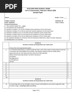 Shading Answer Sheet Template | PDF | Tests | Student Assessment And ...