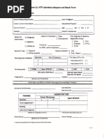 NTP Laboratory Request Form 2a | PDF | Tuberculosis | Medical Specialties