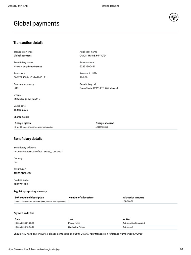 Proof of Payment September | PDF | Financial Technology | Finance ...