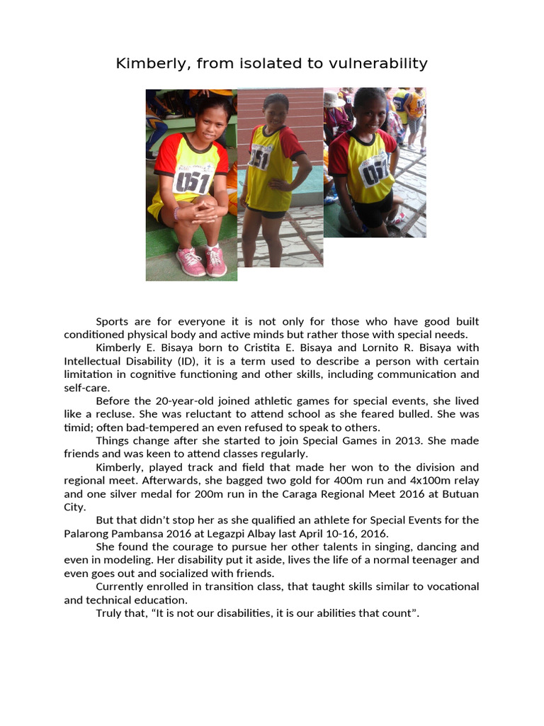 Sports Feature KIMBERLY | PDF