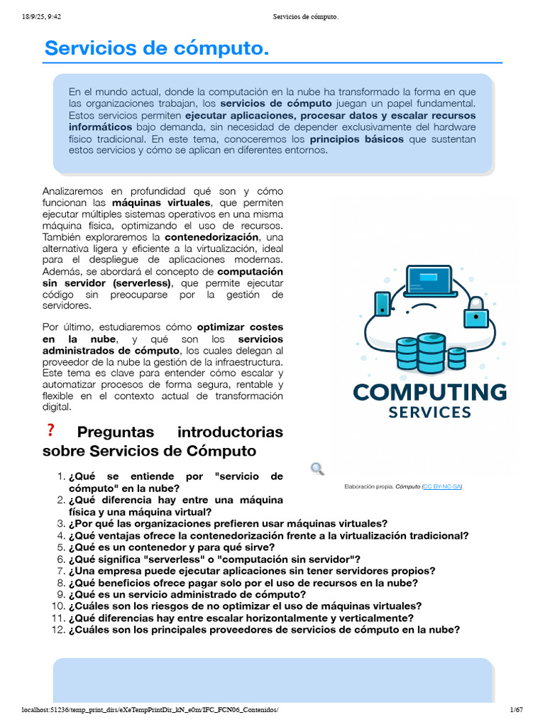 Fundamentos de La Nube 5 | PDF | Computación en la nube | Software como ...