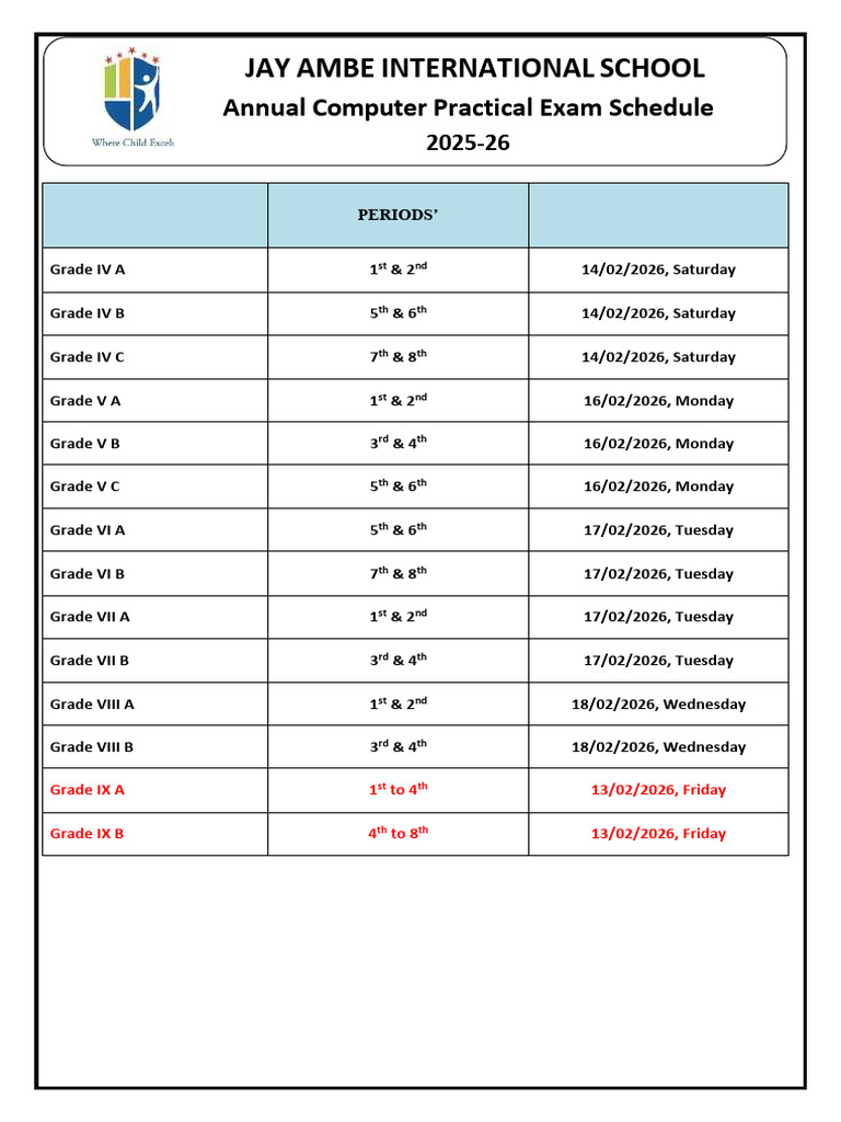 Revised Computer Practical - 25-26 | PDF