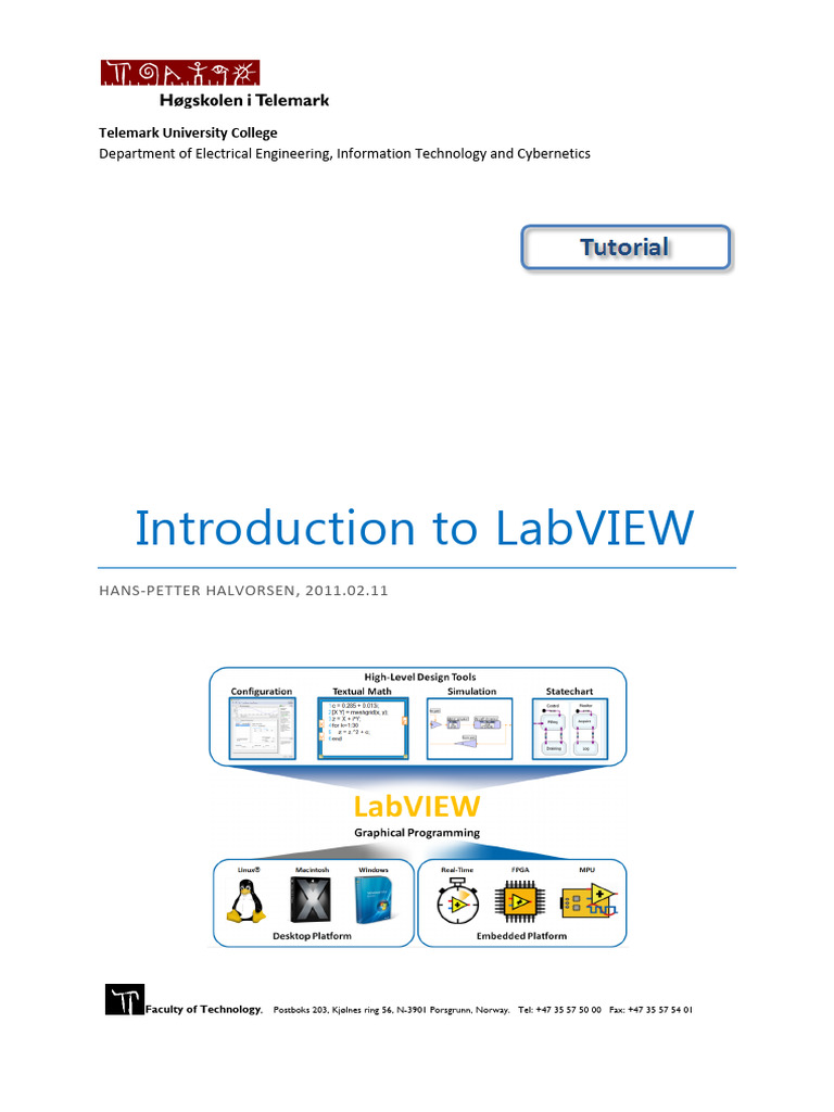Tutorial - An Introduction To LabVIEW | PDF | Computing | Computer ...