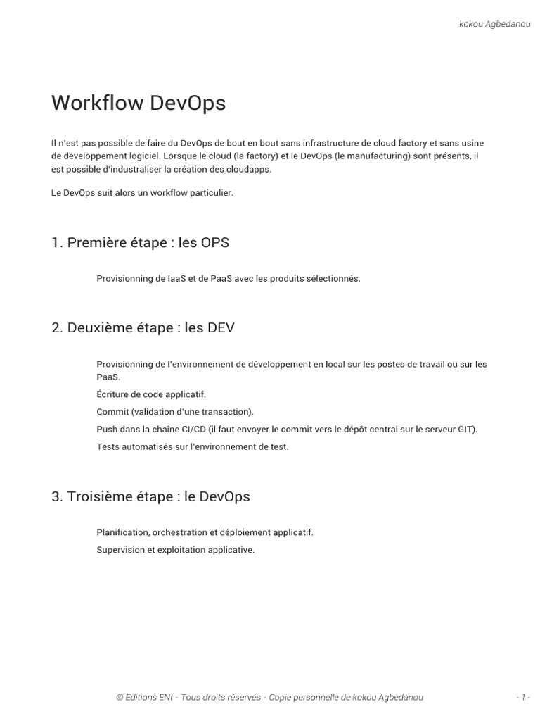 66 Workflow Devops | PDF