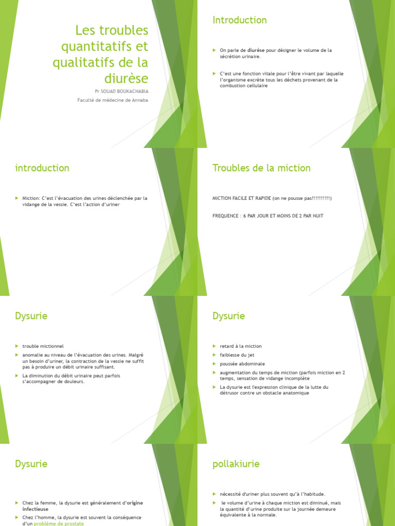 3-Les Troubles de La Diurèse | PDF | Urine | Appareil urinaire