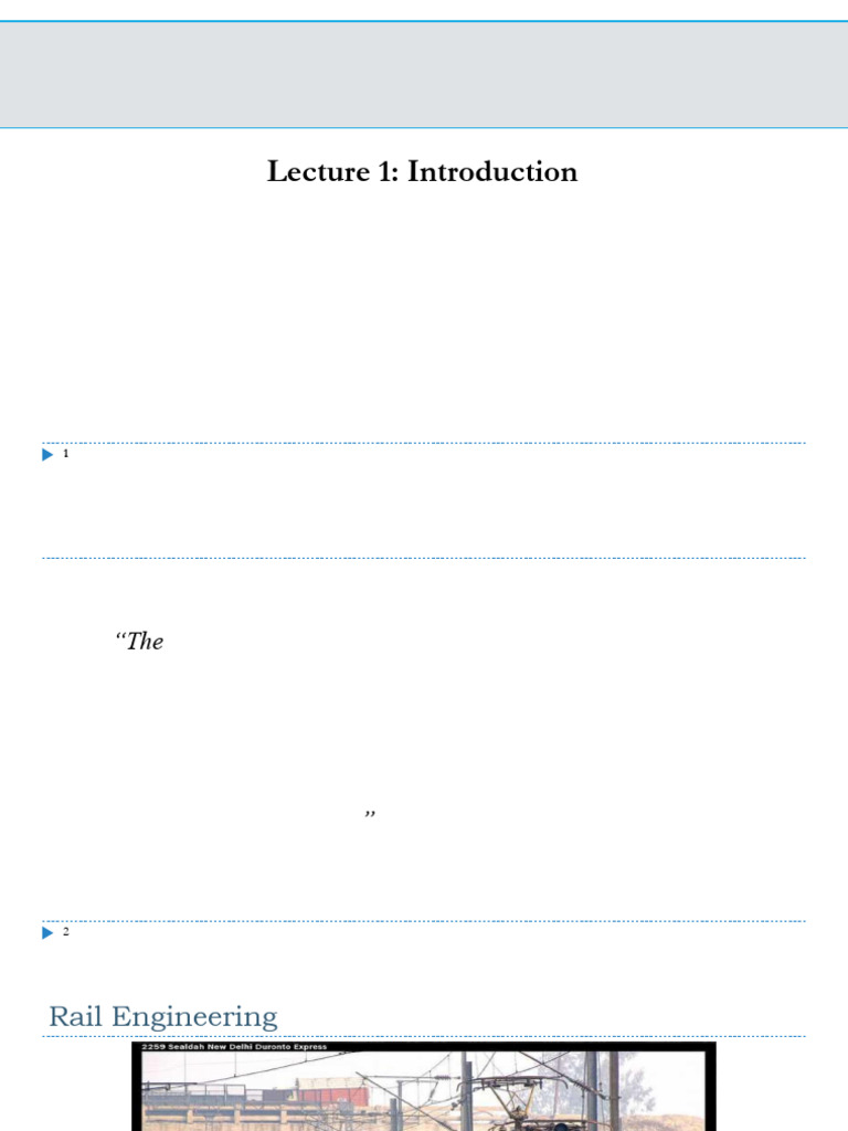 Railways Introductionn | PDF | Track Gauge | Locomotives