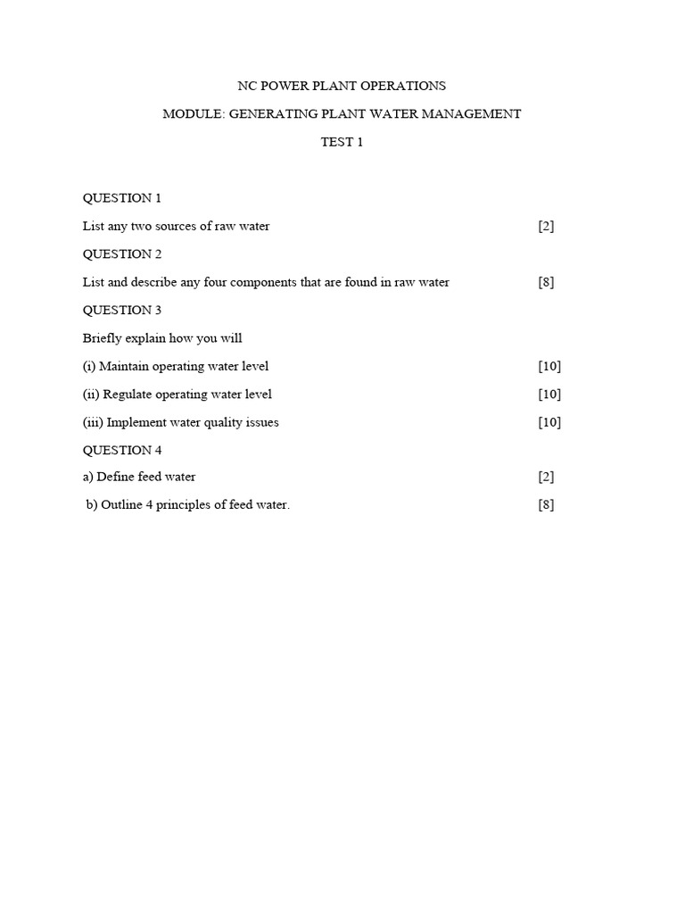 GPWM Test 1 | PDF