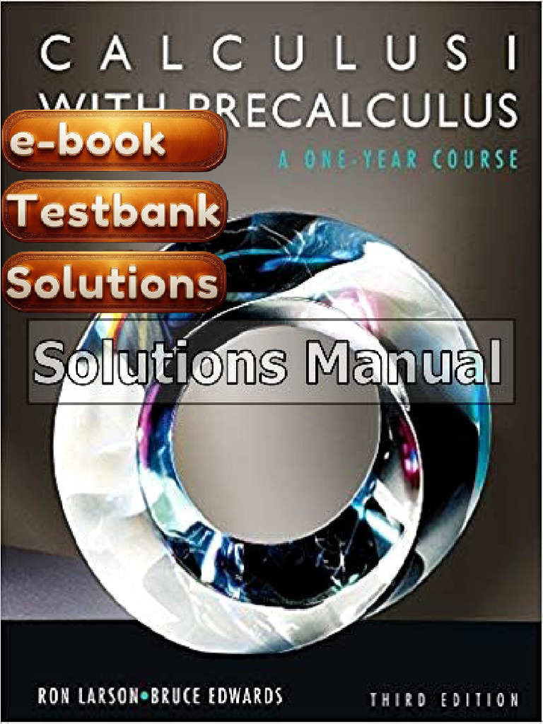 Test Bank Calculus I With Precalculus 3rd Edition Larson Hostetler ...