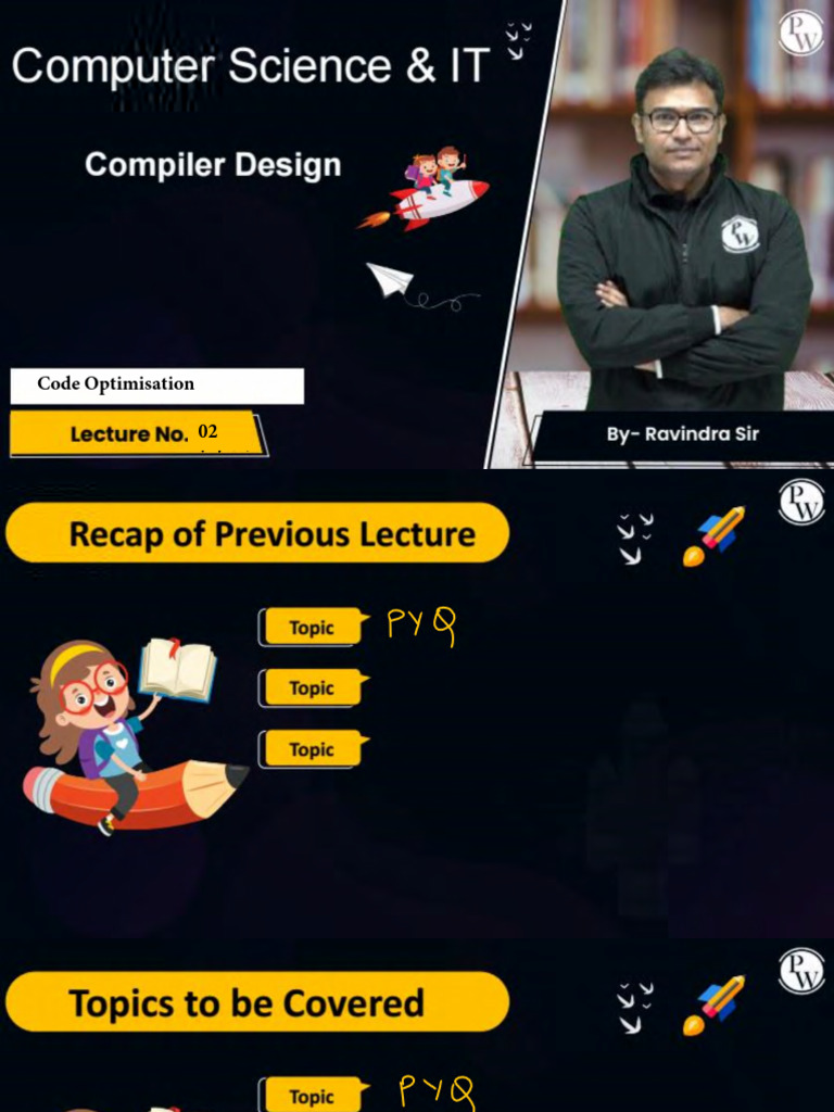 Code Optimisation 02 Class Notes | PDF