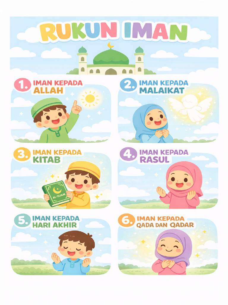 2 Poster Rukun Iman | PDF