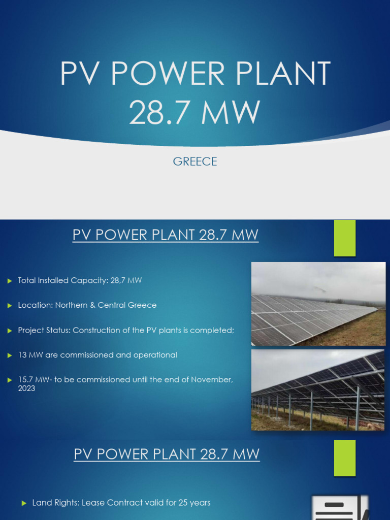 PV Project Greece | PDF