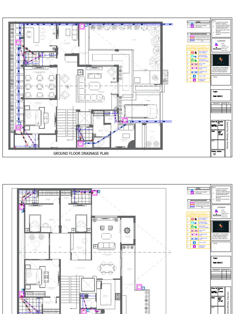 Drainage Layout .MR - Op. Shrivatava | PDF | Plumbing | Pipe (Fluid ...