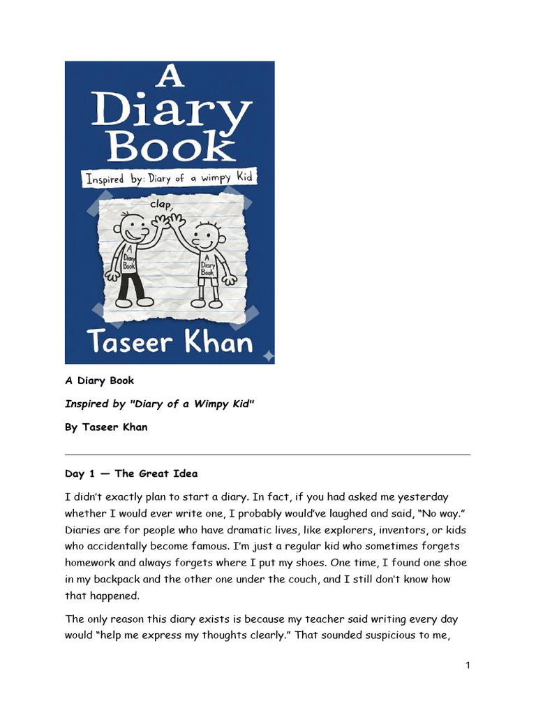 A Diary Book (A4 Sized) | PDF