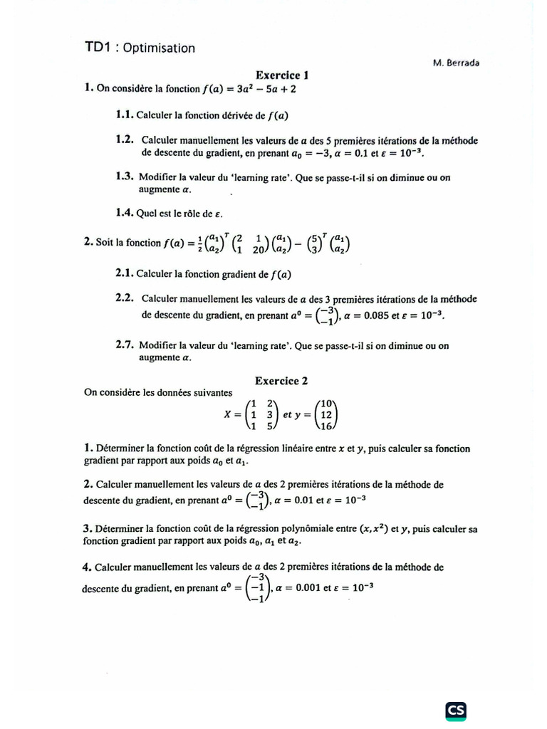 td1-MATH AI | PDF
