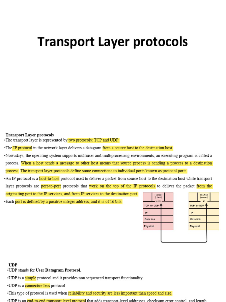 Transport Layer Protocols - 3 | PDF | Transmission Control Protocol ...