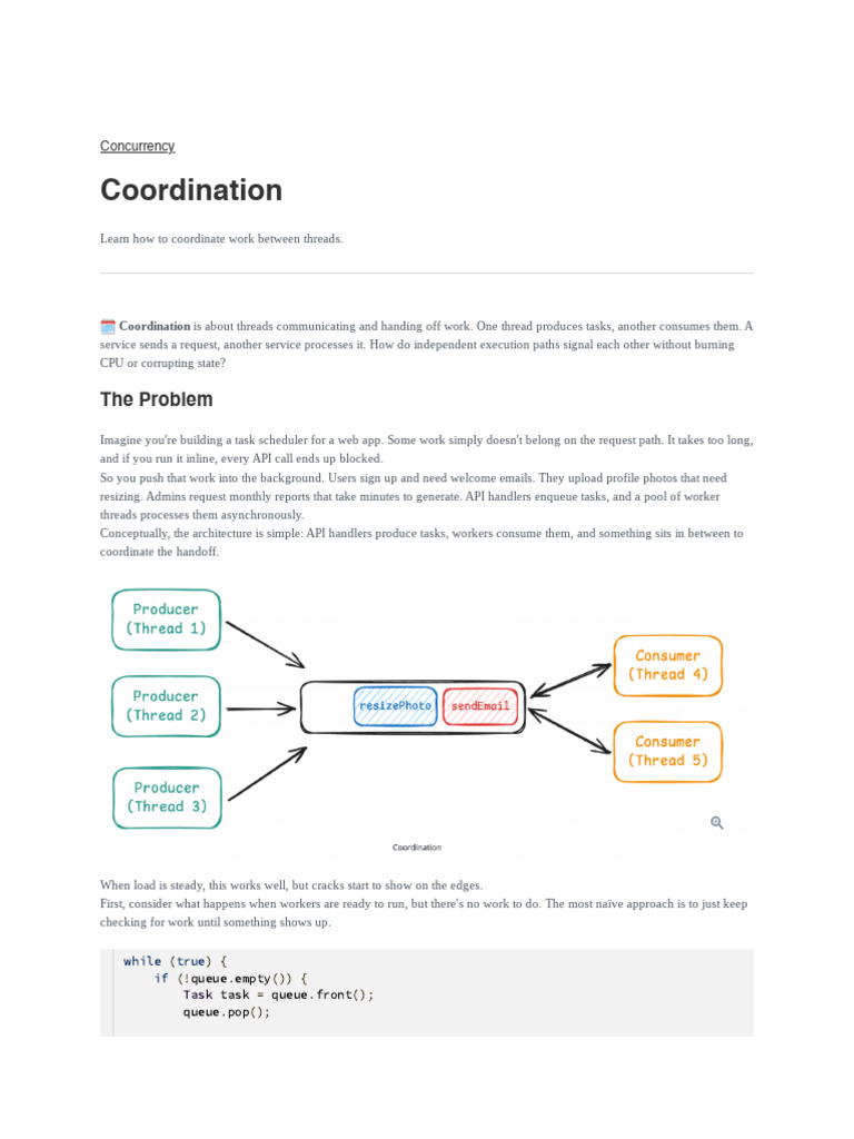 Concurrency Coordination | PDF | Computer Science | Computer Programming