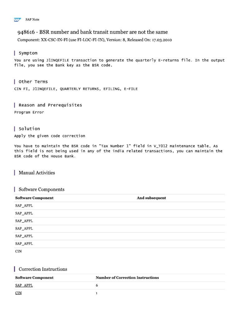 BSR Code | PDF