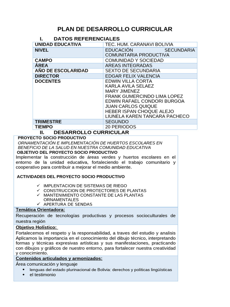 PDC Integrado 6 Sec | PDF | Dibujo