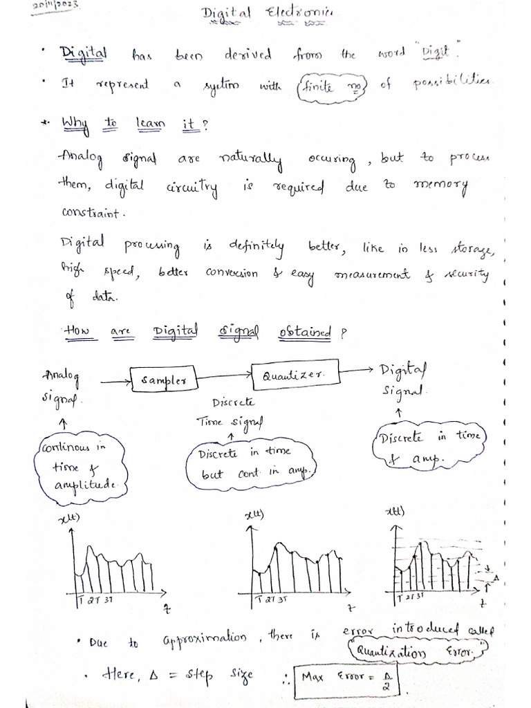 Digital Electronics Notes | PDF