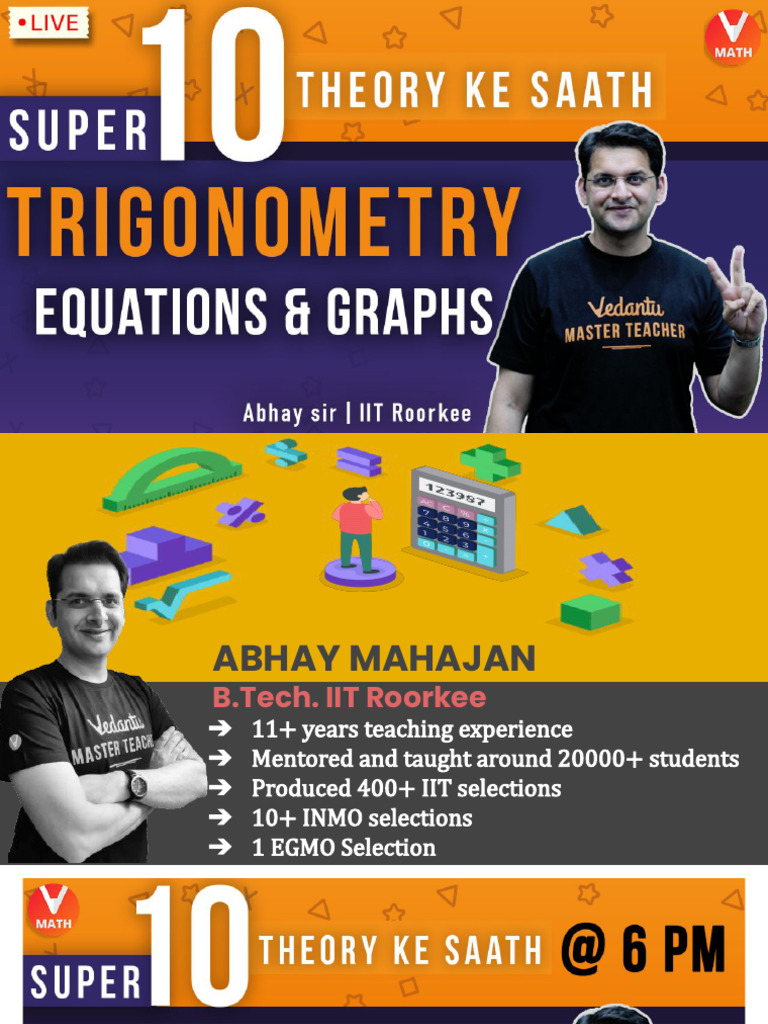 Super+10+L16 +trigonometry +Eqn+and+Graphs | PDF | Special Functions ...