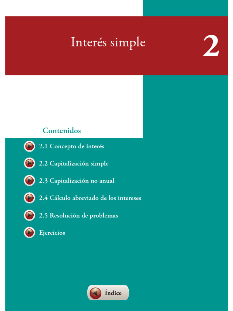 Matemáticas Financieras - (2 INTERÉS SIMPLE) | PDF | Interés | Capital ...