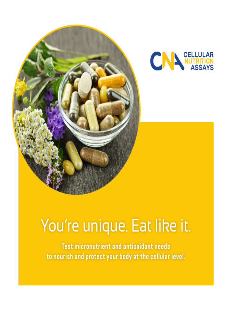 Cellular Nutrition Assay-Patient Booklet | PDF | Nutrients | Oxidative ...