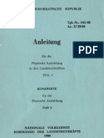 Anleitung Für Die Physische Ausbildung in Den Landstreitkräften Teil 1 - Heft 3