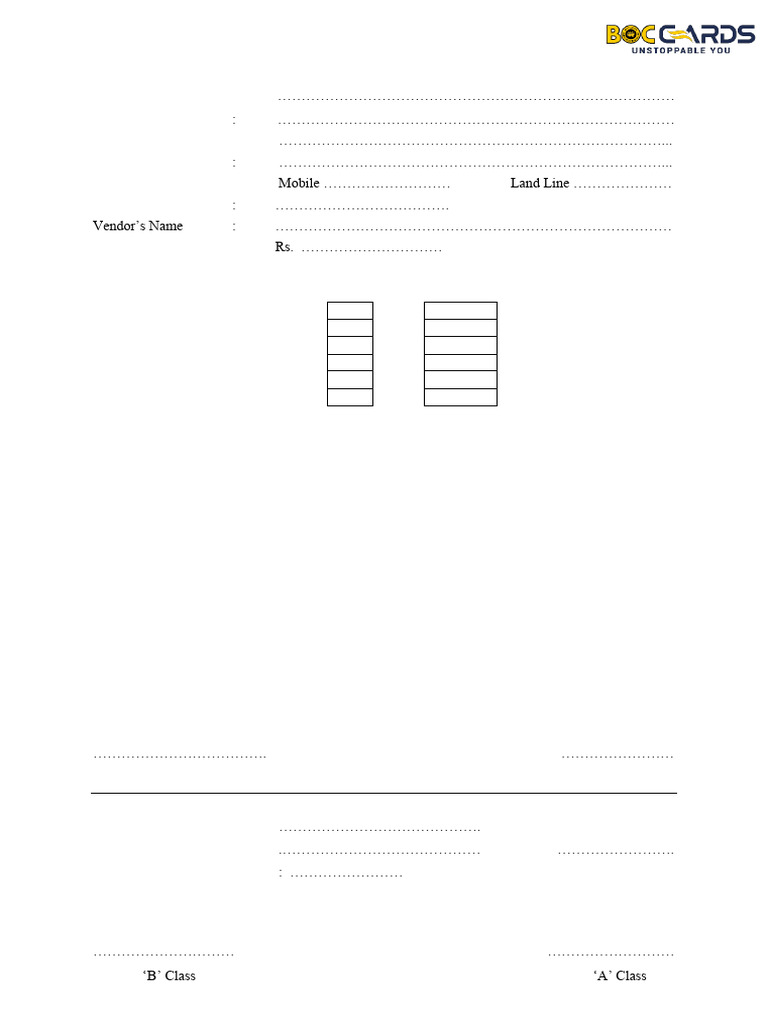 Boc Easy Settlement Plan Application Form en | PDF | Credit Card ...