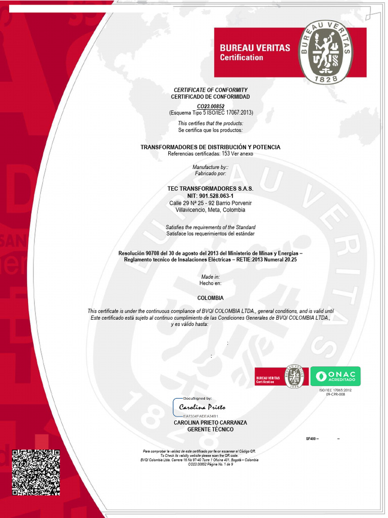 Tec Transformadores | PDF