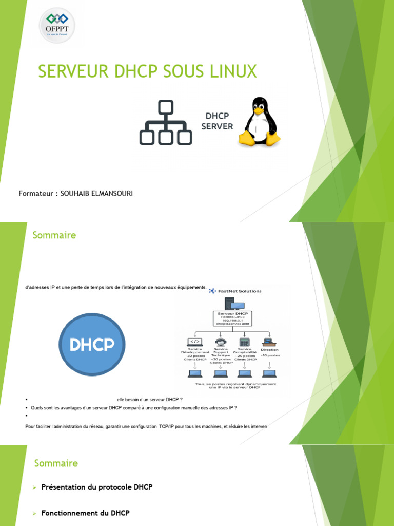 DHCP Sous Linux | PDF | Serveur (Informatique) | Réseau informatique