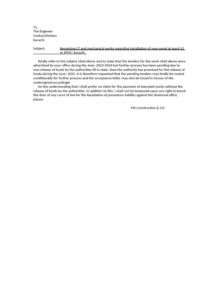 Letter | PDF