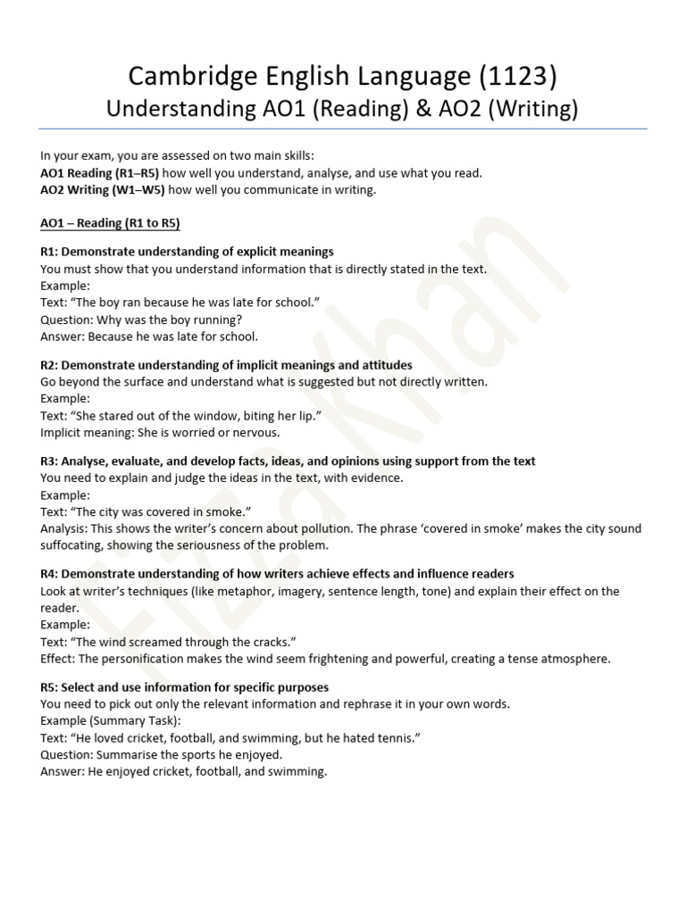 ENG 1123 Rs and Ws Lecture 1 | PDF | Linguistics