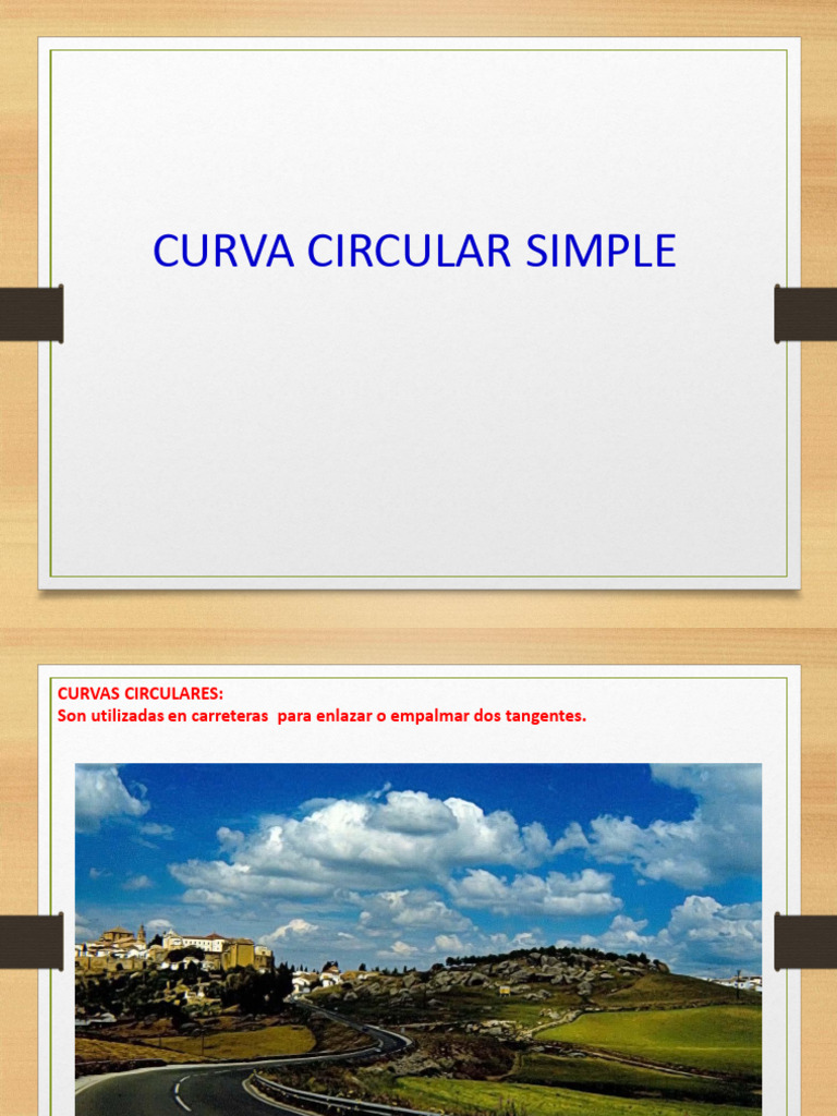 Curva Circular Simple | PDF