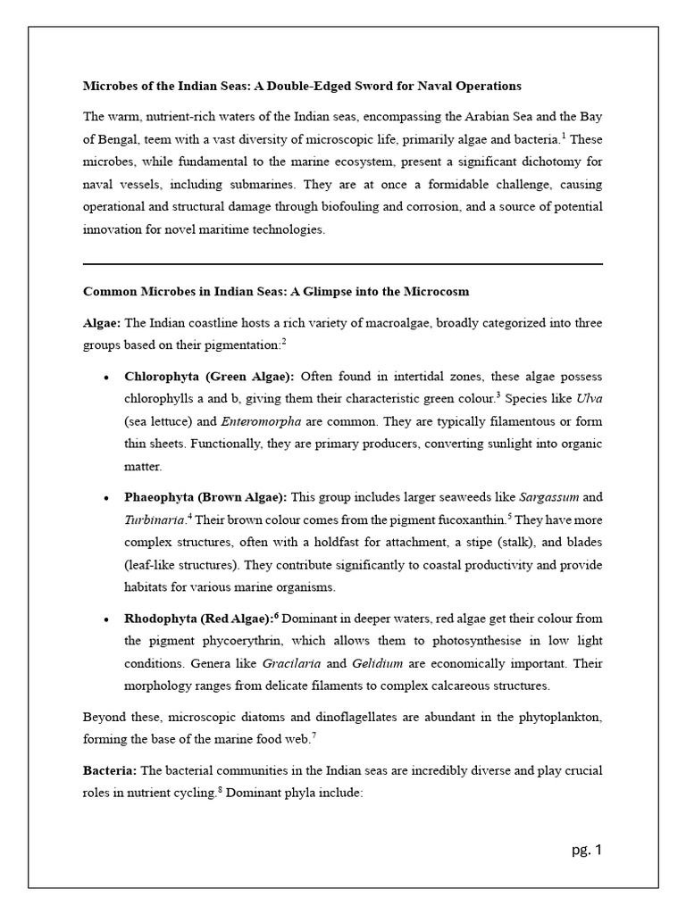 Microbes of The Indian Seas | PDF | Biofilm | Bacteria