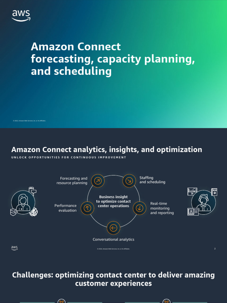 Amazon Connect Forecasting, Capacity Planning, and Scheduling | PDF ...