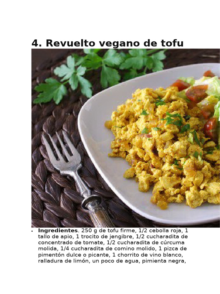 Revuelto Vegano de Tofu | PDF