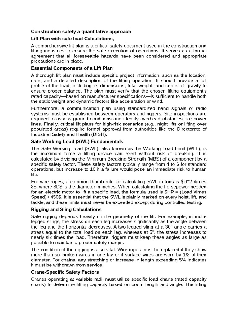 Unit 2 Construction Safety A Quantitative Approach | PDF | Scaffolding ...