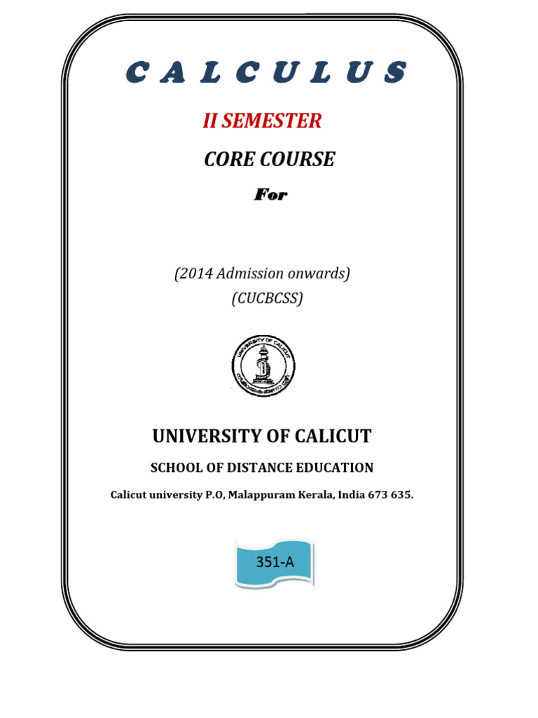 Calculus | PDF | Summation | Mathematical Analysis