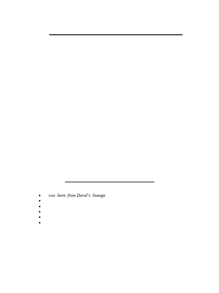 Old Testament Prophecies About The Messiah | PDF | Jesus | Messiah
