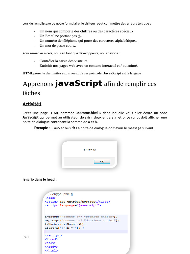 Javascript 1 | PDF