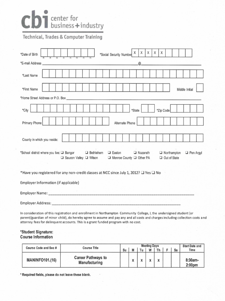 2025 10 09 - CBI Application (Blank) | PDF