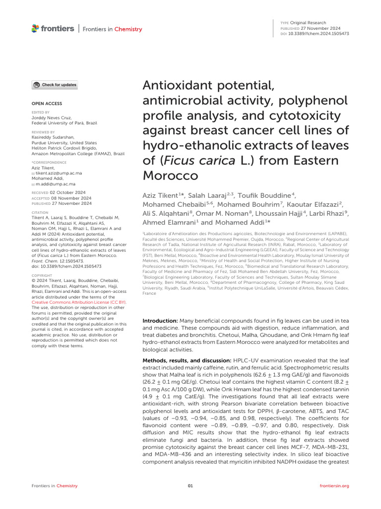 Antioxidant Potential Antimicrobial Activity Polyp | PDF | Polyphenol