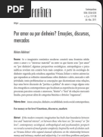 86904085 ADELMAN Por Amor Ou Por Dinheiro Emocoes Discursos Mercados