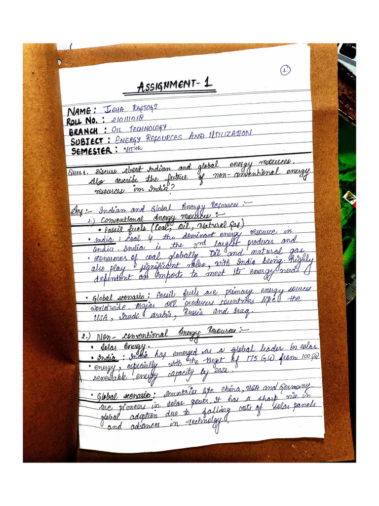 Assignment 1 OE Chem | PDF